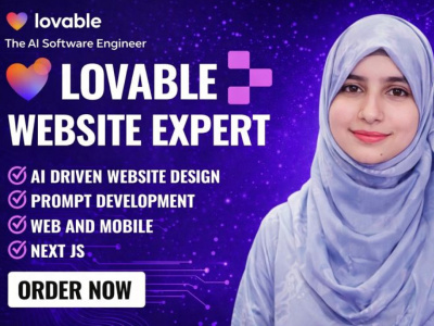 AI driven website using Lovable, Next.js and prompt engineering
