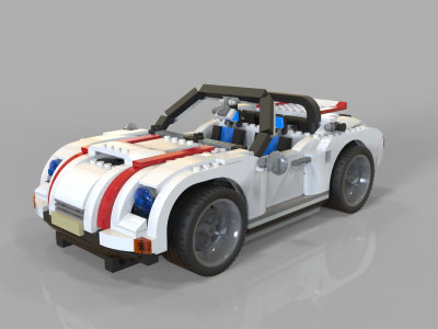 3d lego model, bike, car, house, lego toys, pdf manual moc lego technic