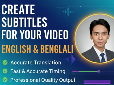 Create English & Bengali Subtitles for Your Video (Fast & Accurate)