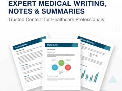 Professional Medical Content, High-Yield Medical Notes & Lecture Summaries