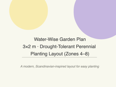Custom 2D Garden Planting Plan for Small Residential Gardens
