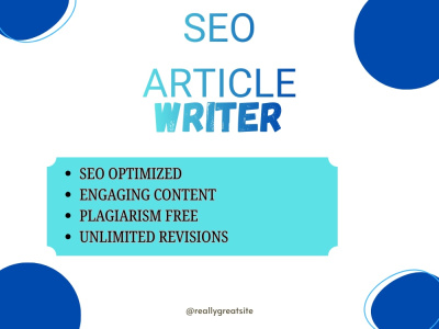 SEO Article Writer : Optimized Content for Google Ranking