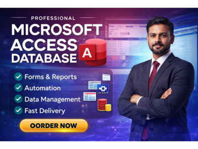 Microsoft access database projects deveoped, fixed, or upgraded