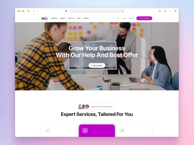 UI Concept Design – 2–3 Modern Hero Sections to Define Your Product’s Look