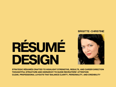 A unique creative résumé, cover letter & references for design jobs