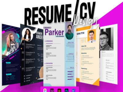 I will create modern resume design and CV template