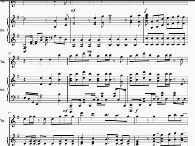 An accurate, clean, and professionally formatted sheet music
