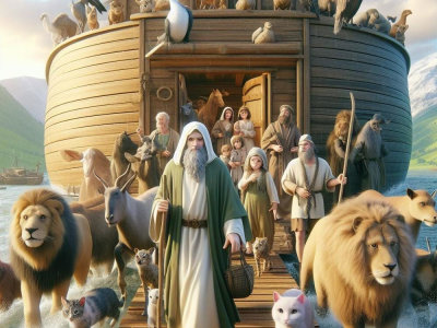 A captivating AI Bible story video for teaching or social media.