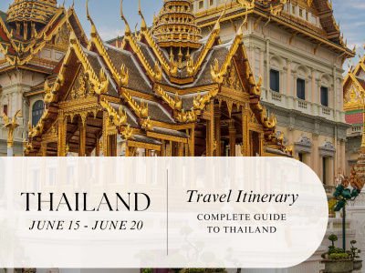 Tailor-Made Travel Plan for Thailand