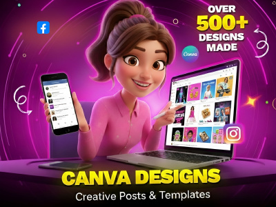 Creative Canva Designs for Posts & Templates