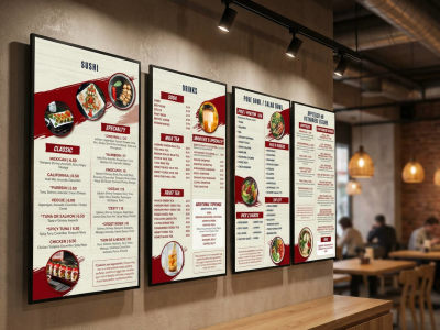 A Custom Digital TV or Screen Menu Design