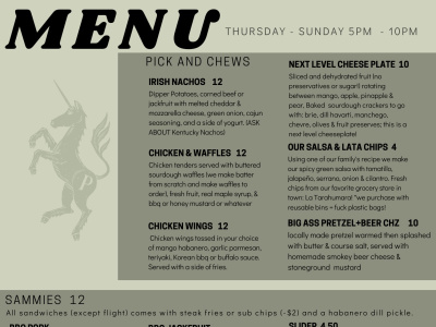 New set of beverage menus for your bar or restaurant