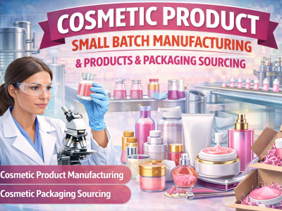 Cosmetic products manufacturing and sourcing and packing sourcing