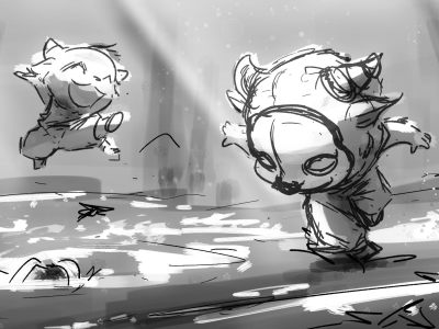 Great action storyboard for your animation project