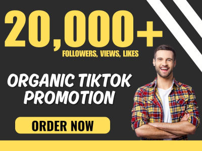 Organic TikTok Followers Engagement | TikTok Marketing | TikTok Promotion