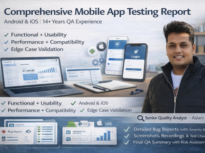 A comprehensive mobile app testing report for Android & iOS