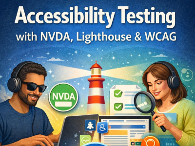 Professional Accessibility Testing with NVDA, Lighthouse & WCAG Compliance