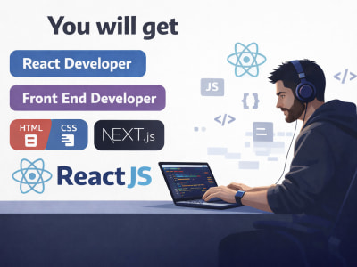 React Developer, Front End Developer, HTML CSS, Next JS, ReactJS | Upwork