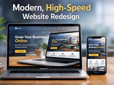 Optimized, responsive website redesign with improved speed, UX, and ...