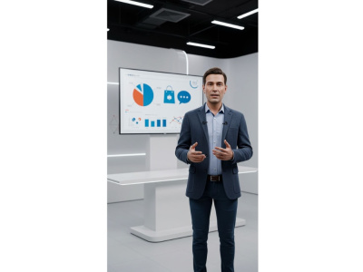 Professional AI avatar spokesperson videos for corporate presentations