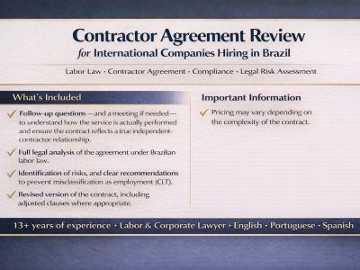 A Contractor Agreement Review under Brazilian Labour Law