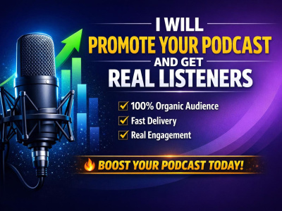I will promote your podcast to real USA listeners with organic growth