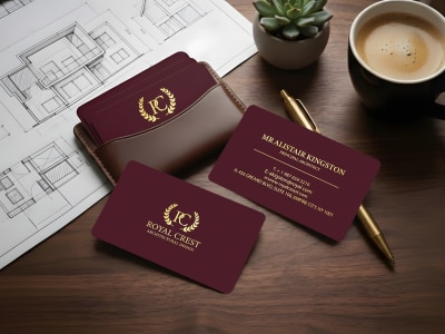 Premium Minimalist Business Card Design for Luxury Brands