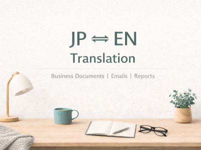 An accurate and polished Japanese-English business document translation.