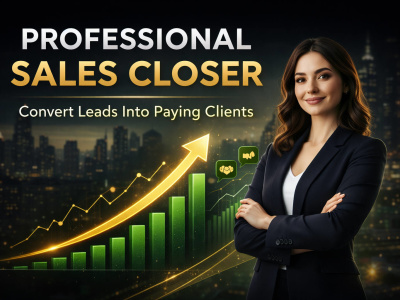 Virtual sale closer,B2B, Sales Representative, Lead generation Sales closer