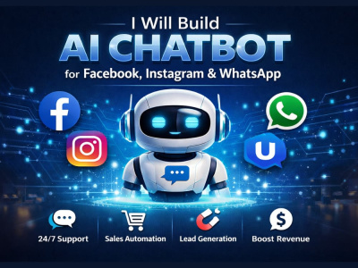 AI chatbot for Facebook, Instagram & WhatsApp using ManyChat or UChat