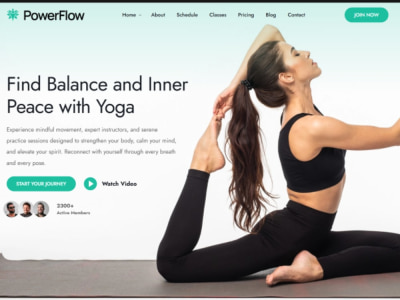 A design wix fitness website gym yoga instructor pilates studio website