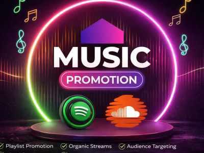 I will promote your music on Spotify and grow real streams and listeners