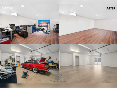 Remove furniture from real estate images