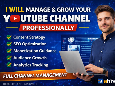 Manage and grow your YouTube channel professionally to get more engagements