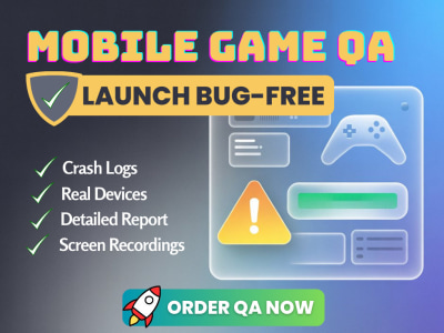 Mobile Game QA Testing: Playtest, Detailed Bug Report and Recording