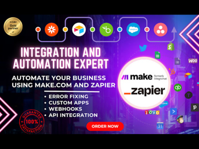 Help for setting up or fix zapier, Make or N8N workflow | Upwork