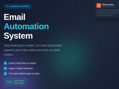 A Smart Email Automation System for Your Inbox | Upwork