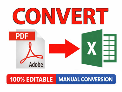 Convert scanned PDF to fully editable Excel sheet