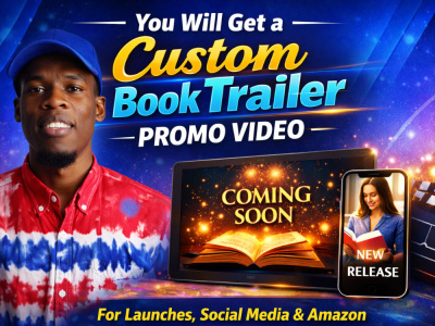 Get a Custom Book Trailer Promo Video for Launches, Social Media & Amazon