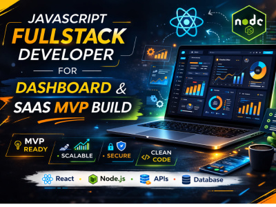 JavaScript Fullstack Developer for Dashboard & SaaS MVP Build | Upwork