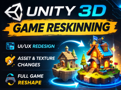 Reskin of your Unity mobile game for Android and iOS