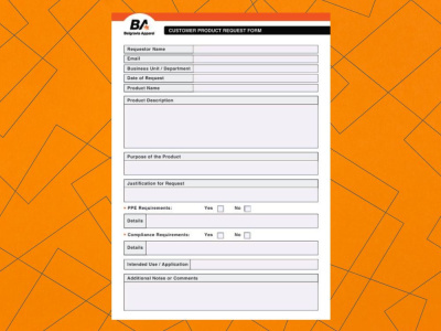 Professional Fillable PDF Form Design