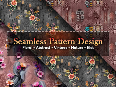 Seamless Floral Pattern Design For Fabric, Textile, etc