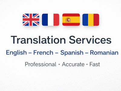 I will translate English to French manually and professionally