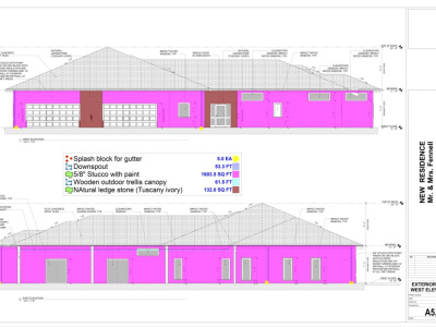 Detailed residential construction estimate
