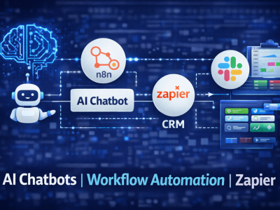 A AI chatbots and workflow automation with n8n or Zapier