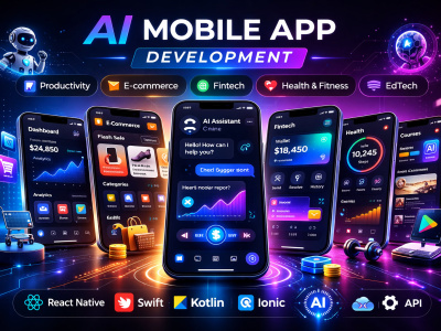 Productivity, E-commerce, Fintech, Health & Fitness, EdTech App Development