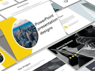 Powerpoint presentation design, pitch deck, google slides, and canva design