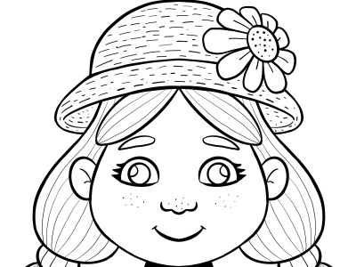 Hand-drawn coloring book pages for kids or adults