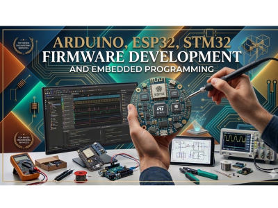 Arduino, ESP32, STM32 Firmware Development and Embedded Programming